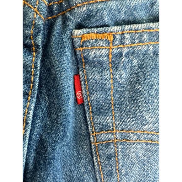Vintage 80s Levi's 501 (17501-0138) Stonewash High Waisted Straight Leg Jeans 11 - Picture 10 of 16